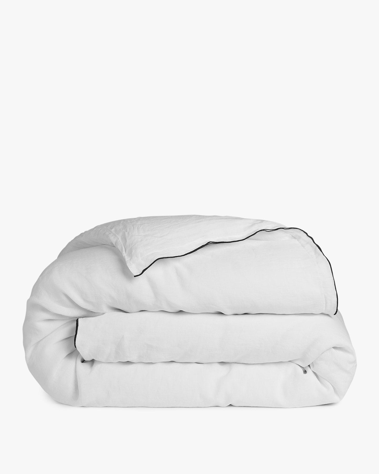 Edged Linen Duvet Cover