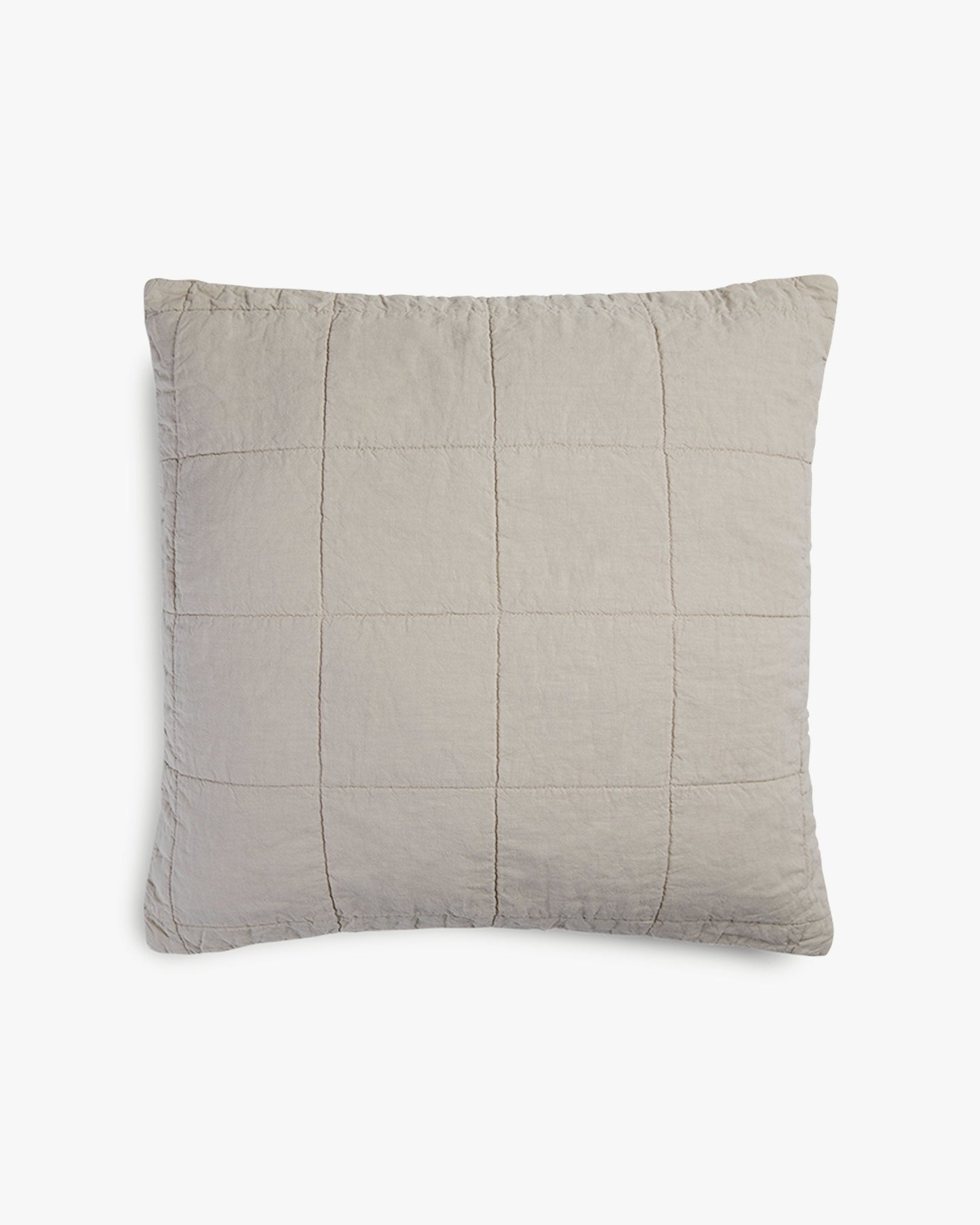 Linen Quilted Euro Sham