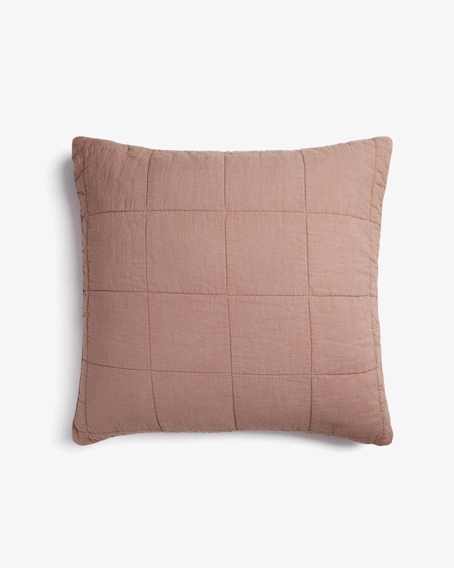 Linen Quilted Euro Sham