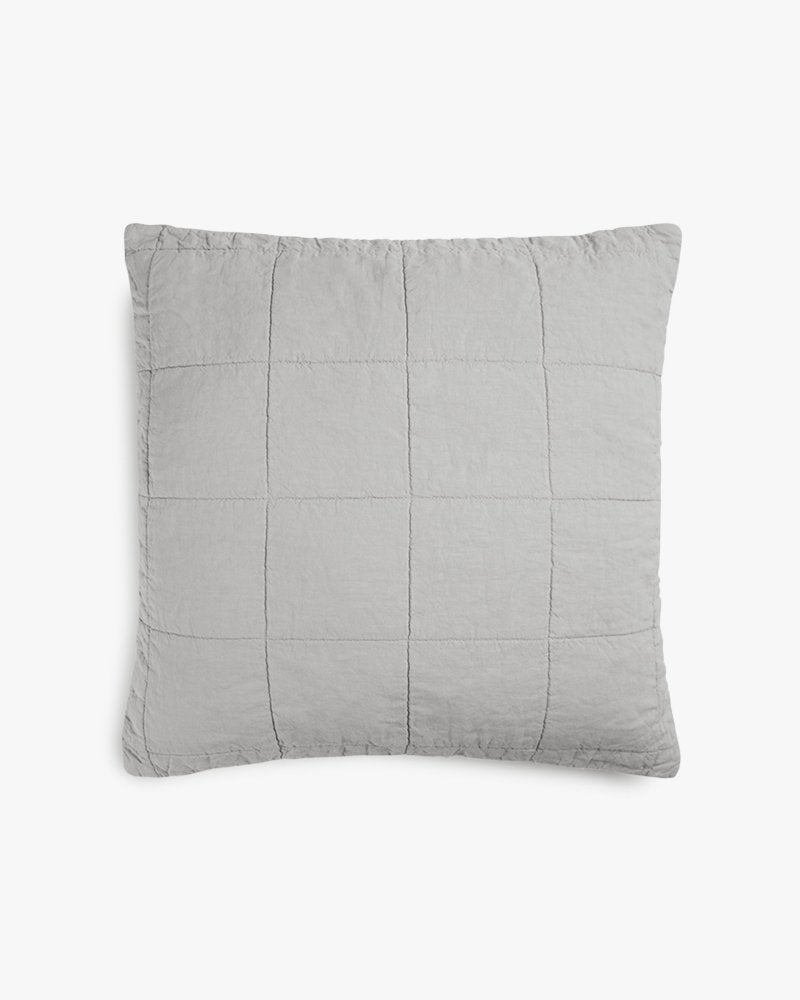 Linen Quilted Euro Sham