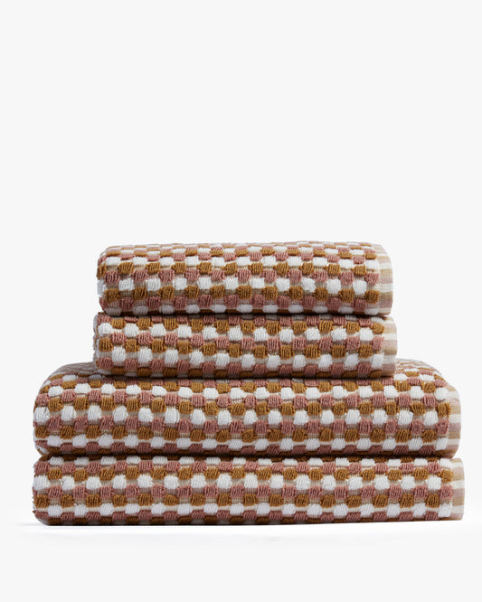 Organic Cotton Mosaic Towels